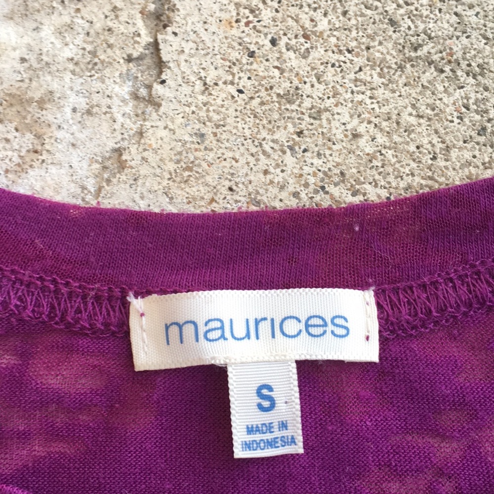 EUC Maurices long sleeve purple top - Picture 2 of 8